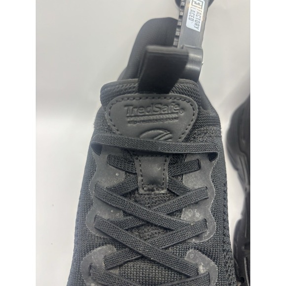 TredSafe Men US 9 M Black Mesh Anti Fatigue Oil Slip Resistant Slip On Shoes - Picture 6 of 13